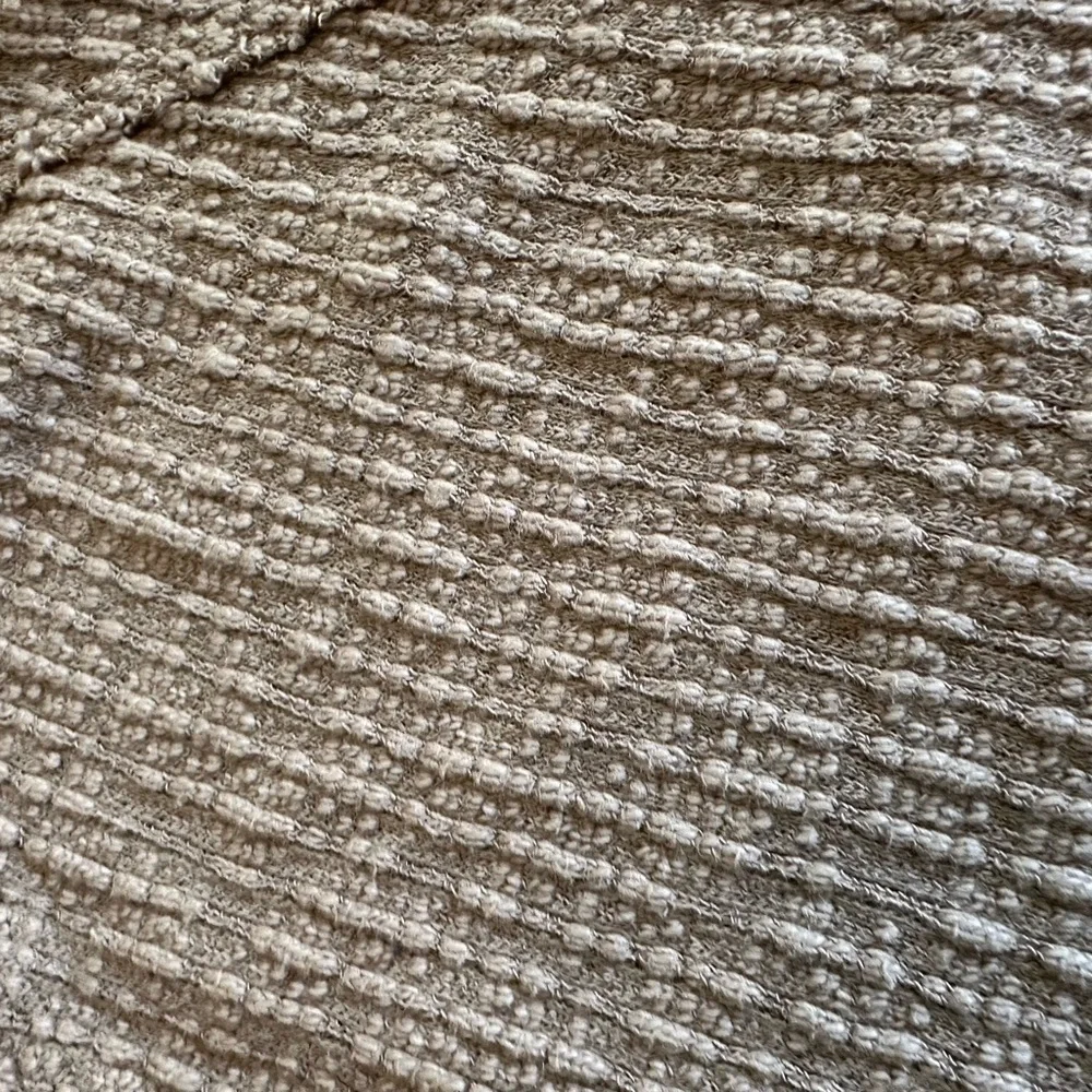 Two by Vince Camuto | Brown Textured Cotton Blend V-Neck Cardigan, Size XXL